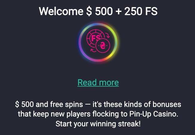 Pin-Up Casino Welcome Bonus